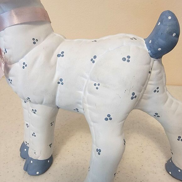 Vintage Kimple Ceramic Mold Christmas Reindeer & Santa Sleigh Quilted Figures - Picture 8 of 16